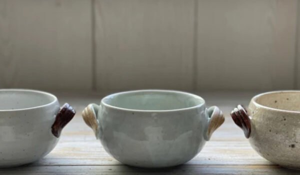 美濃燒雙耳湯碗 400ml